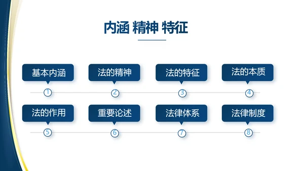 蓝色大气党建法律讲座工作总结PPT