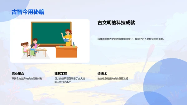 古文明影响解析PPT模板