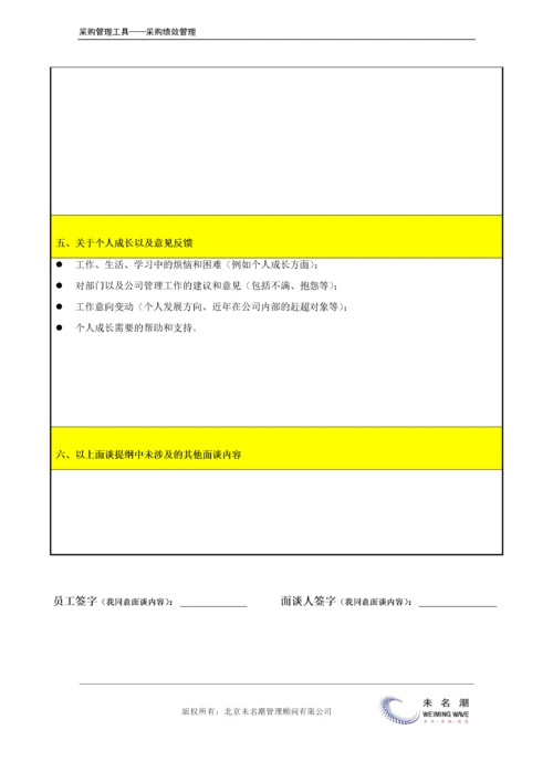 采购绩效面谈记录表.doc.docx