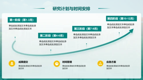 绿色简约风毕业论文答辩设计开题报告PPT模板