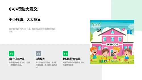 小学生环保科学课PPT模板