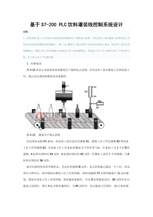 基于SPLC的饮料灌装线控制新版专业系统设计.docx