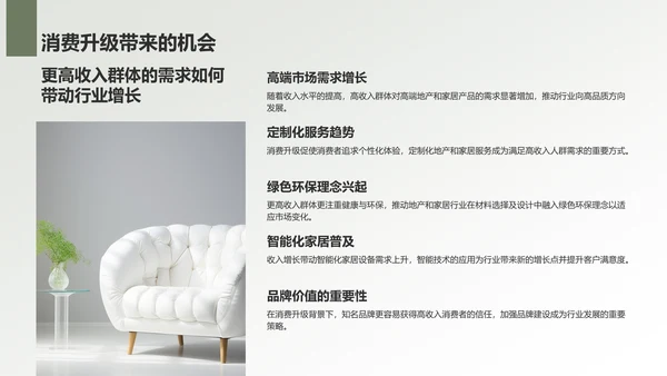 绿色商务风地产家居工作总结PPT模板