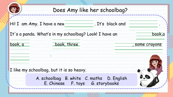 Unit 2 My schoolbag-A Let's learn（课件）-2024-2025学年人