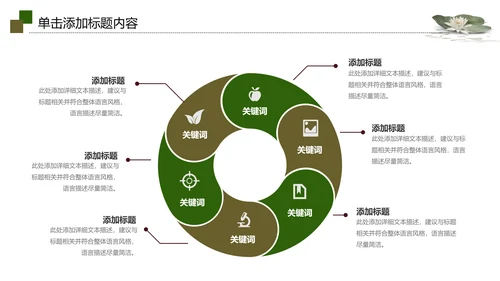 视频片头水墨中国风荷花PPT模板