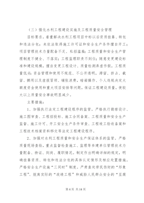 关于水利工程建设领域突出问题专项治理实施方案精编.docx