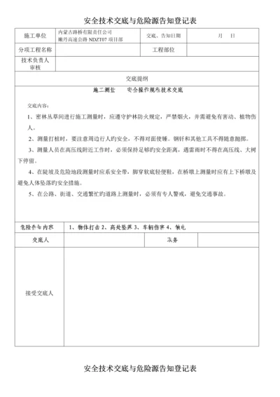 安全重点技术交底与危险源告知记录表.docx