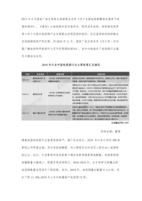 中国电视剧行业市场现状及发展趋势分析-监管政策趋严推动国产剧逐渐崛起.docx