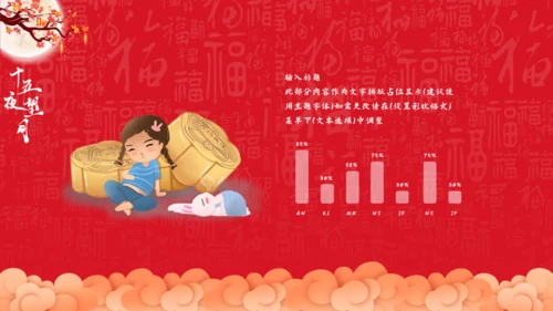 红色中国风中秋节文化介绍通用PPT模板
