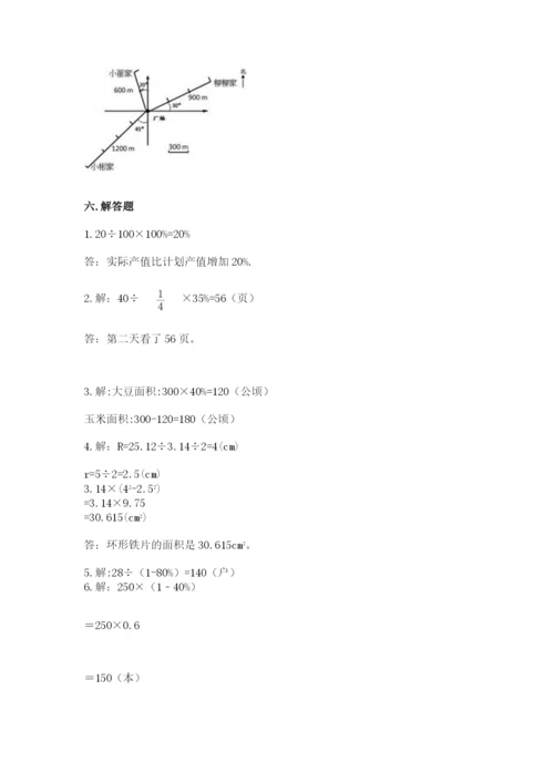 人教版六年级上册数学期末测试卷含答案（典型题）.docx