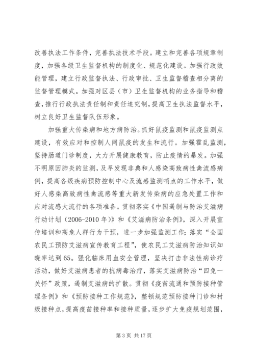 年全市卫生工作计划安排 (2).docx