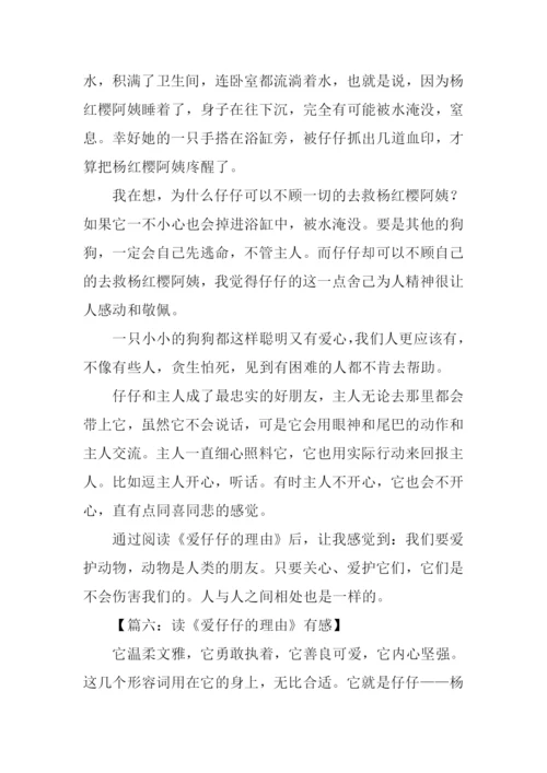 爱仔仔的理由读后感.docx