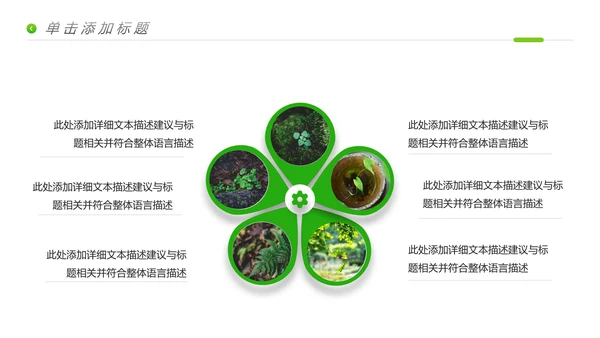唯美绿色植物生长发芽敬畏生命PPT模板