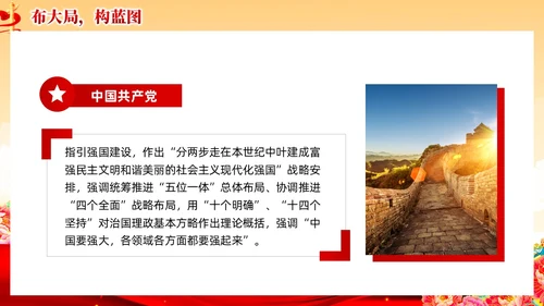 红色党建风国朝新时代中国特色社会主义思想党课课件PPT