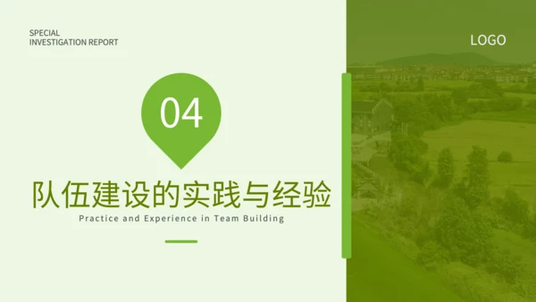 绿色简约风乡村教师队伍建设专项调查报告PPT