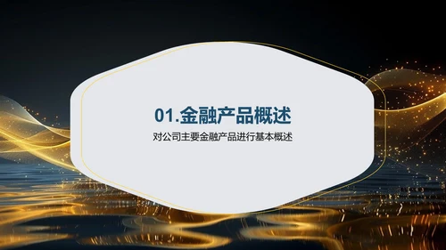 金融产品详解报告PPT模板