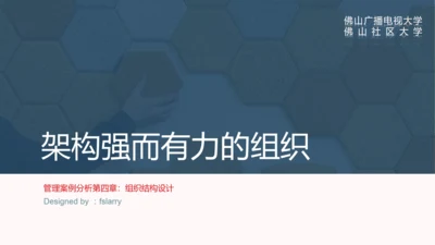 企业组织结构设计培训教学PPT课件