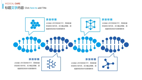 蓝色时尚医疗报告医学研究工作总结PPT模板