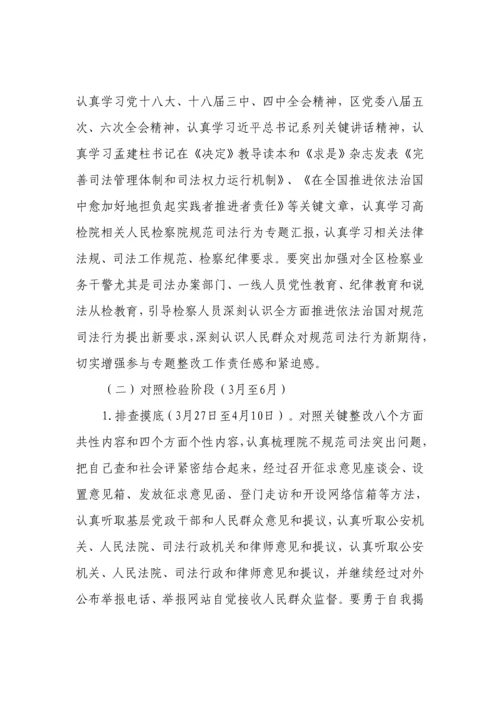 洛隆县人民检察院综合规范司法行为专项整治实施专业方案.docx