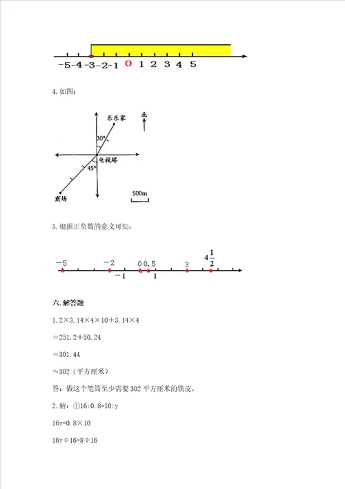 六年级小学数学毕业考试易错题目集锦推荐