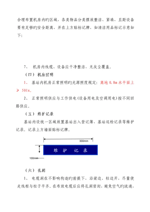 吉林联通基站机房重点标准化整治重点技术基础规范.docx