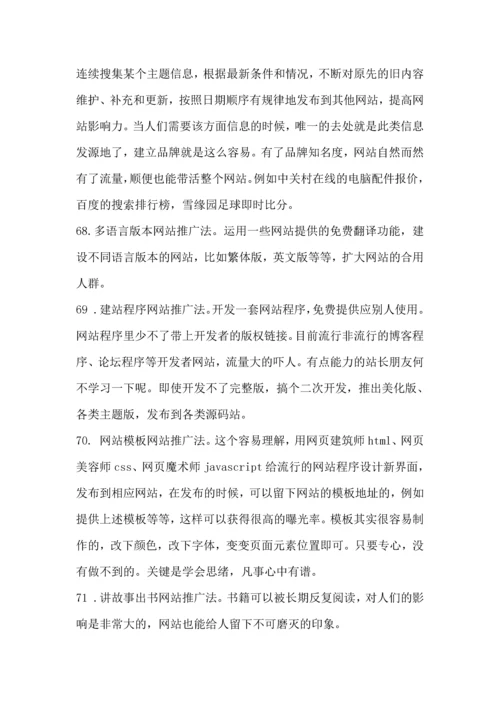 网店网站推广100种方法和秘技.docx