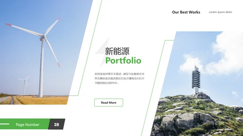 2021新能源风力能供电力业局公司宣传PPT