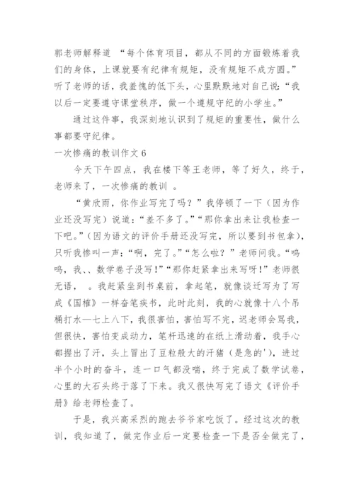 一次惨痛的教训作文.docx