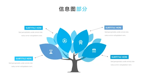 蓝色简洁创意设计公司简介商务PPT模板