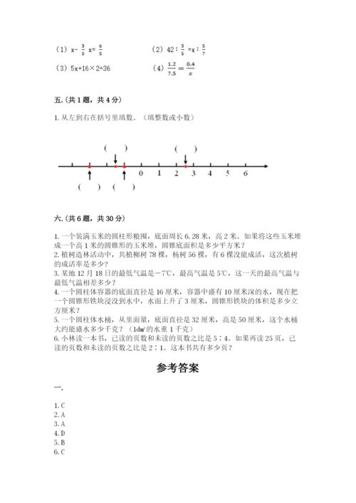 小学毕业班数学检测卷【考点提分】.docx