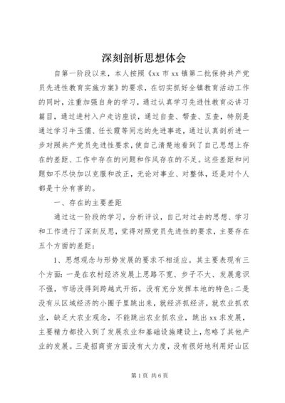 深刻剖析思想体会.docx