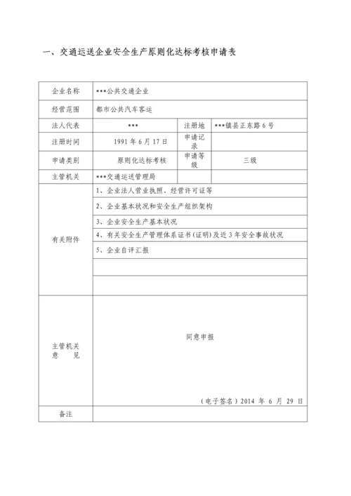 城市公交客运安全生产标准化三级达标自评资料已评审通过.docx