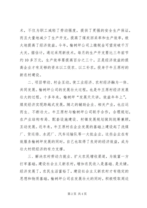 光彩事业参与社会主义新农村建设典型材料_1.docx
