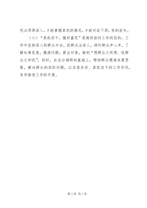 驻村主要做法成效和经验心得.docx