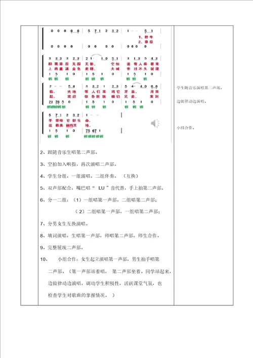 音乐七年级下册红河谷教学设计