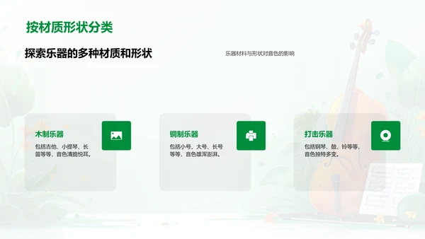 乐器知识讲座PPT模板