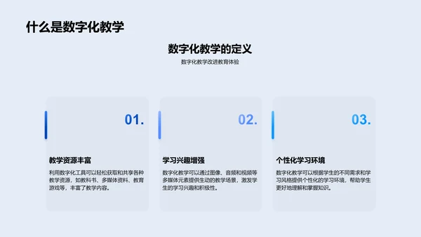 数字化教学提效PPT模板