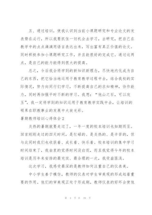 暑期教师培训心得体会(15篇).docx