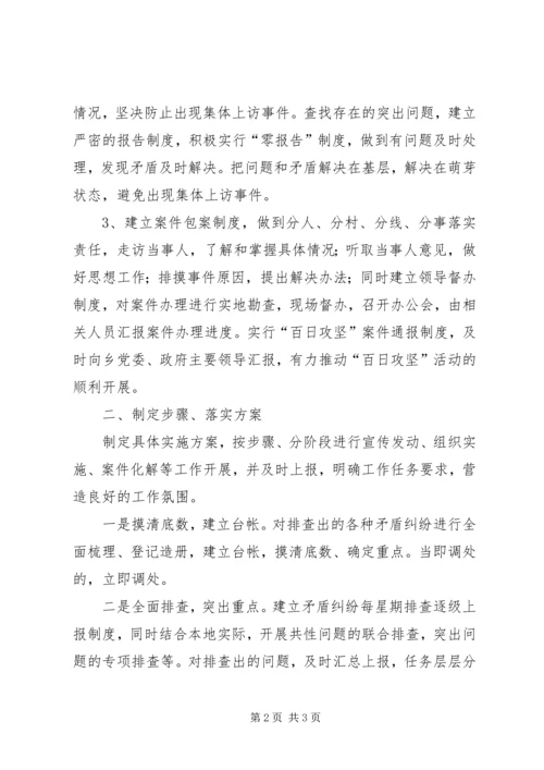 镇开展五类信访问题百日攻坚活动的情况汇报 (3).docx