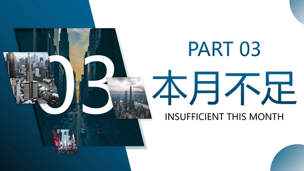 实景商务月度工作总结汇报PPT模板
