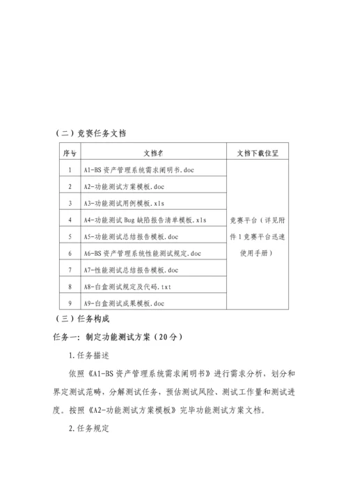 2021年全国职业院校技能大赛高职组软件测试赛项竞赛任务书.docx