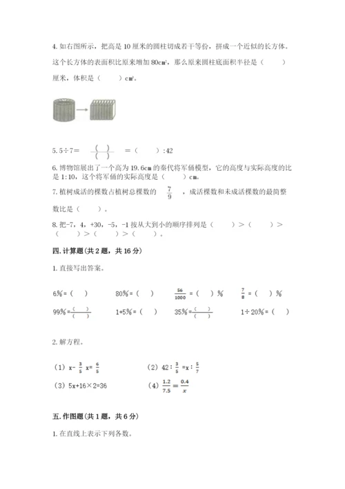 六年级下册数学期末测试卷附参考答案（精练）.docx