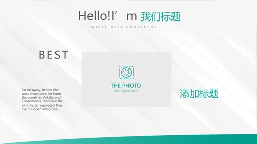 简约大方中国农业银行工作总结动态PPT