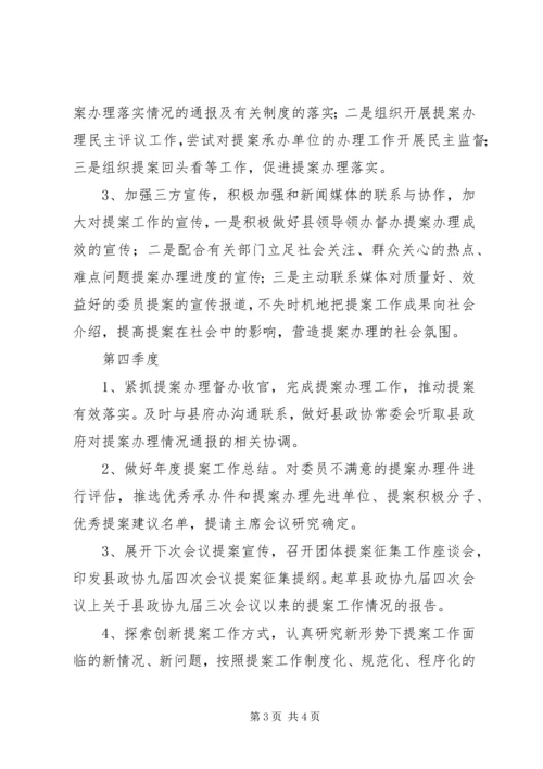 提案委XX年工作计划.docx