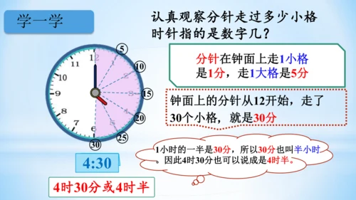 7.认识时间（第2课时课件）(共22张PPT)-二年级上册数学人教版