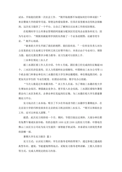 有关暑期大学生实习报告四篇.docx