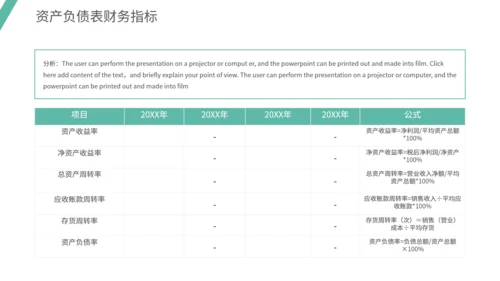 通用财务数据分析模板