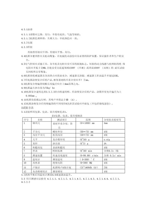 501涂膜机企业标准