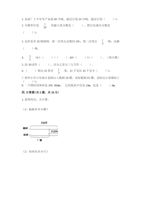 苏教版六年级下册数学期中测试卷【名师系列】.docx