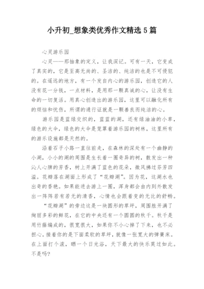 小升初_想象类优秀作文精选5篇.docx